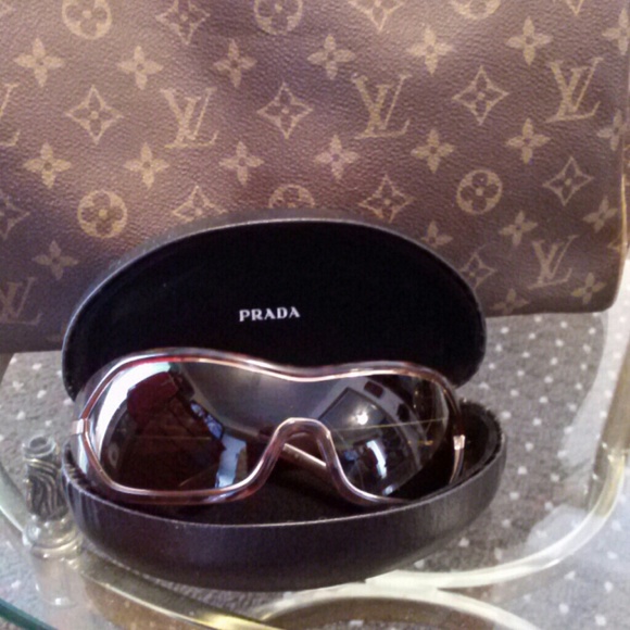 Prada Other - Prada sunglasses Brown and Gold.